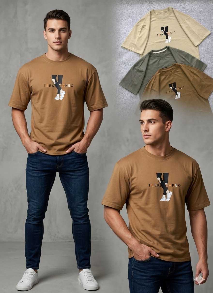 Imported Drop shoulder printed t shirt for Men/Boys